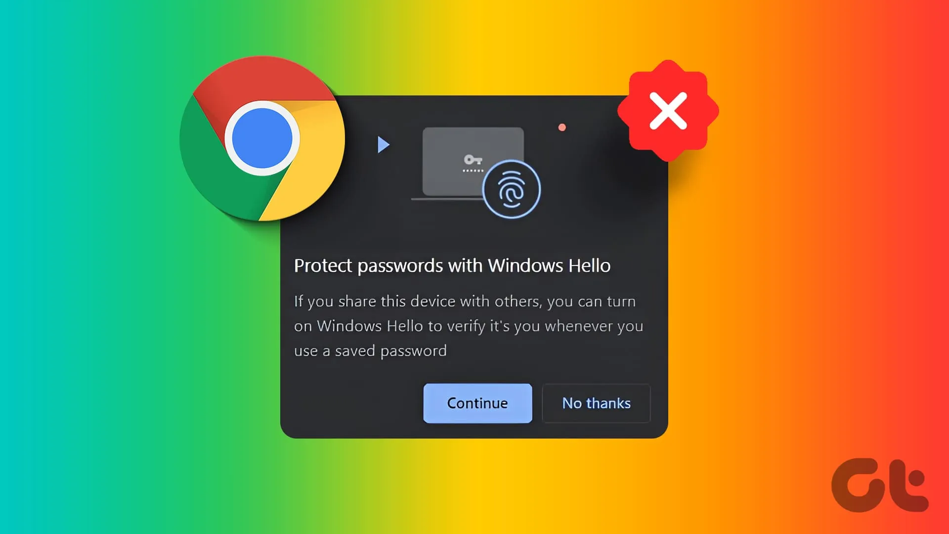 Why does Chrome use fingerprints for passwords?